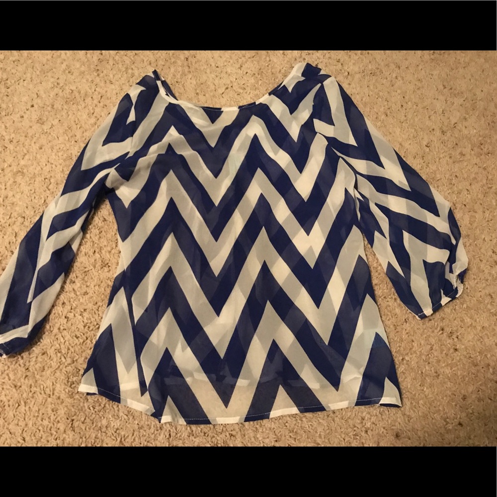 chevron blouse